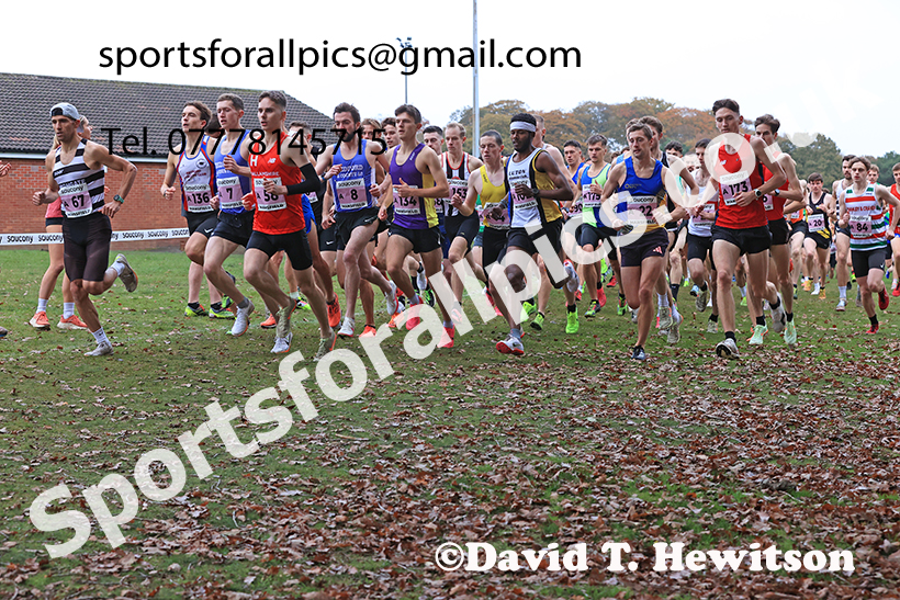 Senior Mens 2024 National Cross Country Relays, Berry Hill Park, Mansfield.   Photo: David T. Hewitson/Sports for All Pics
